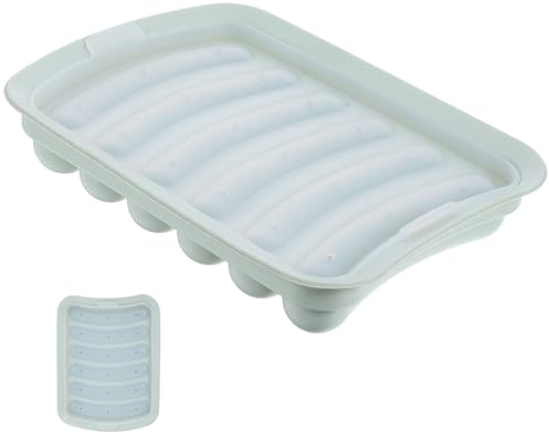 SHINEOFI Stampo per Hot Dog in Silicone Alimentare Verde, Contenitore per Salsicce Fai da Te senza Budello, Resistente al Calore per Forno, Adatto per Pappe e Dolci Fatti in Casa