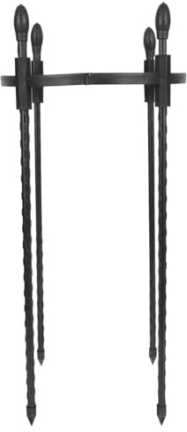 OSALADI Support pour Plantes Grimpantes en Pot 8 Mm, Cage Ronde 20 Cm de Diamètre X 40 Cm de Hauteur, Support pour Fleurs et Tuteur Jardin Extérieur, Treillis Végétal Pratique et