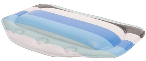 Mobestech Bathtub Pillow Headrest for Neck and Back Support with Suction Cups, Foam Soaking Tube Bath Cushion for Home Spa, Hotel, Sauna, and Relaxing Bath Use
