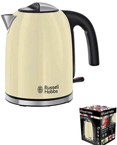 Russell Hobbs 20415-70 Hervidor Classic, Filtro extraíble y lavable, Color Crema, 1.7 l