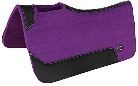 Horse SADDLE PAD Western Contour Wool Felt Therapeutic 32 x 32 Purple 3981PR1