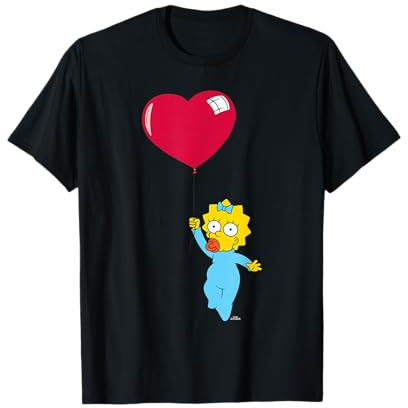 El Globo Maggie Heart de Los Simpson para el Día de San Valentín Camiseta