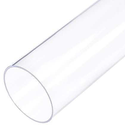 sourcing map PVC Rohr, Durchmesser 30mm Länge 0.4m Rund Kunststoffrohr für Garten, Aquarium, Wasserleitung, Kabelkanal, lüftungsrohr