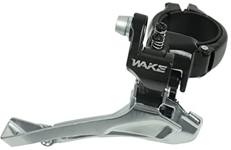 FOMTOR Fahrrad Umwerfer, 2-11 Gang Mountainbike Front Umwerstellung, Vorderrad 52T Max Kettenumwerfer für Mountainbike Rennrad MTB BMX mit Adjust Clamp Größe 31.8mm 34.9mm