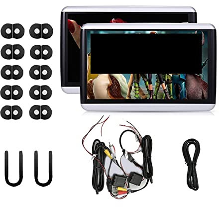Lettore DVD portatile Monitor for poggiatesta for auto Display da 10,6 pollici Link Standalone 1080P 4K Video WiFi/Bluetooth/USB/SD Lettore multimediale per Auto ( Color : 10.6 2 16G 2 Pcs , Size : 1