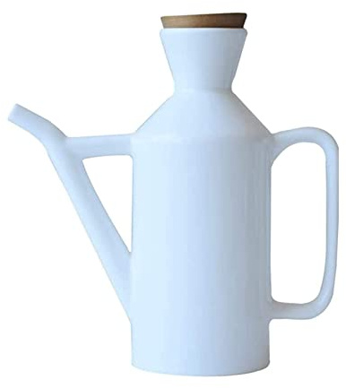 Distributeur d'huile et de vinaigre NP Distributeur d'huile et de vinaigre, Bot Bouteille de vinaigre blanc Huile en céramique Sauce soja Bouteille Pot Cuisine 450ML (A) (B) Distributeur d'huile