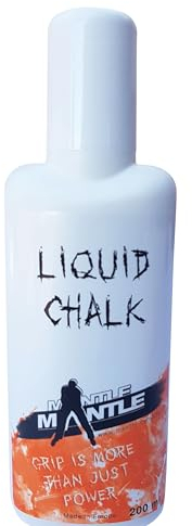 Mantle - Liquid Chalk 1 x 200 ml Flüssigkreide Kletterkreide zum Bouldern Klettern Fitness Gym Gewichtheben von Profis verwendet weiß