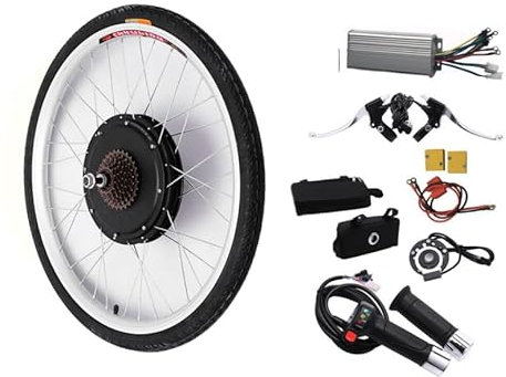 wanwanper Elektrofahrrad Umbausatz, 28 Zoll E-Bike Umbausatz für Hinterrad, E-Bike Umbausatz Kit, Ebike Conversion Kit Electric Bicycle Umbausatz, mit Intelligentem Controller und PAS System