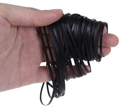 YiQinzcxg Praktische Packung mit 100 flachen Riemen in verschiedenen Größen, Kassettenband, Maschinen-Antriebsriemen, 4 mm Breite, für Recorder, DVD-Player, Gürtel für Recorder