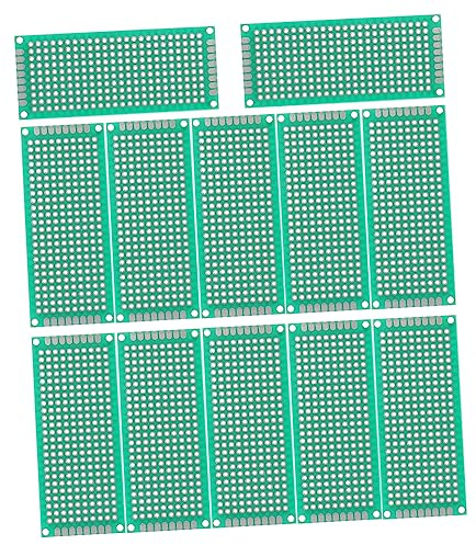 Hohopeti 12pièces Plaque De Circuit Imprimé Matériel Époxy pour Expérimentations Électroniques Et Prototypage