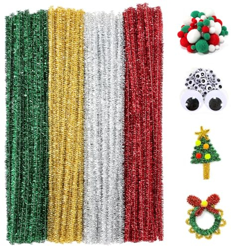 Pfeifenputzer Bunt zum Basteln,430 Stück Pfeifenreiniger Chenilledraht,30CM Pfeiffenputzerdraht Biegbar,Pfeifenputze, Pfeiffenputzerdraht Bunt,Pfeifenreiniger Zum Basteln, Dekorieren, Weihnachten (B)