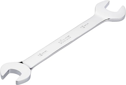 ViGOR clé à fourche double, profil extérieur hexagonal V7730-18X19, ouverture de clé 18 x 19 mm, chromée et polie, convient pour tous les vissages, longueur 220mm'.