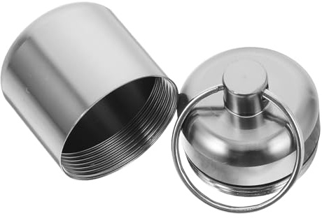 jojofuny Aluminum Alloy Earplug Carry Case with Travel Keychain, Water Resistant and Lightweight Metal Ear Plug Box for Concerts, Travel and Daily Use