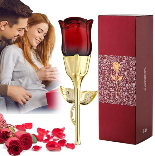 50ML Rote Rose Parfüm für Frauen, Heller Duft Frische Florale Rose, Lange Anhaltende Frische Florale Parfüm Öl, Frauen Parfüm Öl (Rote Rose)