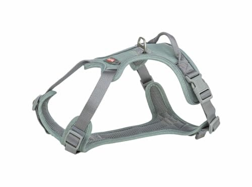 TRIXIE Premium Active Geschirr, M–L: 60–75 cm/25 mm, Salbei