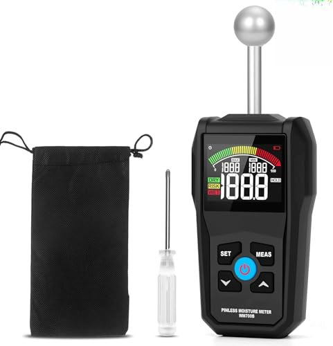 Feuchtigkeitsmessgerät Ofeace Feuchtigkeitsmessgerät Wänd mit Kugelsensor für Zerstörungsfreie Bereichsscans 20-40 mm Moisture Meter für Mauerwerk, Holz, Beton, Estrich & Gips Holzfeuchtemessgerät