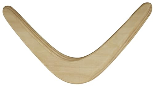 Bumerang aus Holz, V-förmig, 33 x 5 cm, Bumerangs für Kinder und Erwachsene, tragbares Ersatz-Outdoor-Spielzeug für Rasen, Strand, Camping, Bumerang für Erwachsene, Outdoor-Spielzeug, Strandspiel