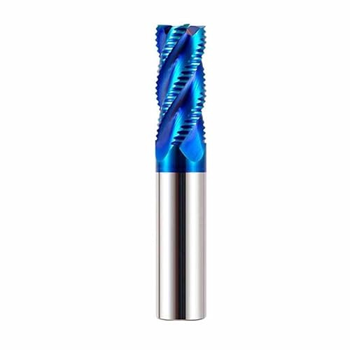 Fraise en bout carbure fraise 4mm-12mm fraise en bout ébauche 4 cannelures spirale CNC routeur peu outil de fraisage en métal(8xD8x25x75L)