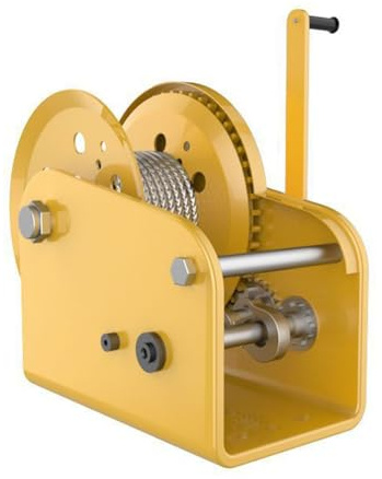ZHJOPP Cabrestante de Servicio Pesado, cabrestante autoblocante bidireccional de manivela, elevación de tracción doméstica pequeña, Adecuado para Barcos, Camiones, remolques (1800lbs 10m)