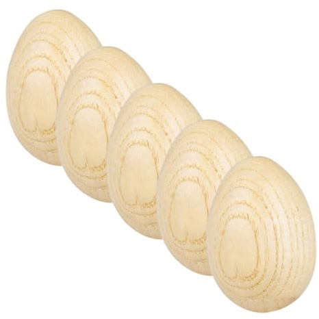 BESPORTBLE 5 Stück Teiliges Holz Ei Musikinstrument für Leichte Egg Shaker Percussion Pädagogisches Greif und Hörtraining Fördert Kreativität und Motorische Entwicklung bei Kleinkindern