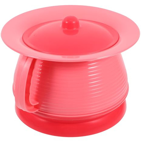 GALPADA Gioviole Portatile per Ragazzo Ragazza con Manico Secchio in Plastica con Coperchio Orinatoio da Viaggio Vasino per Toilette Bimbo Facile da Pulire e Trasportare
