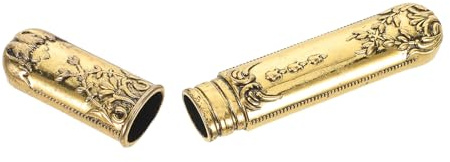 VILLFUL Jeringuilla retro con incrustaciones de diamantes Estuche para agujas de coser Organizador de agujas de tejer Golden