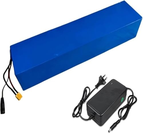 Batería de iones de litio de 72 V y 30 Ah para bicicleta eléctrica con cargador de 84 V y 3 A. Batería 20S4P con BMS integrado para motores de 250 W, 300 W, 350 W, 500 W, 750 W y 1000 W. 72V 30Ah,T