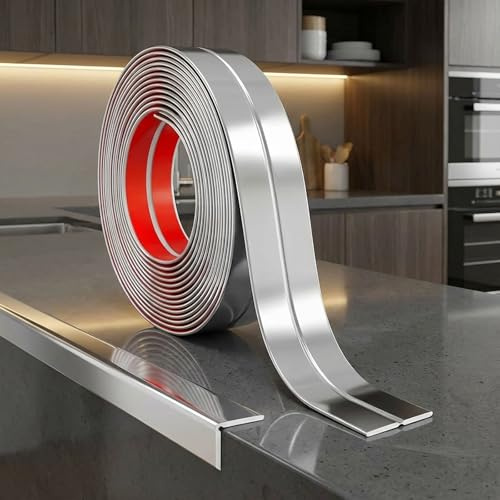 JSIWOTH 9,2M PVC Eckenschutz Leiste Selbstklebend 90-180° Silber 16mm breit | Wand Eckschutz, Flexible Winkel Moulding Trim für Innen- und Außenecken, Wandabschlussleiste für Wand, Decke, Türrahmen