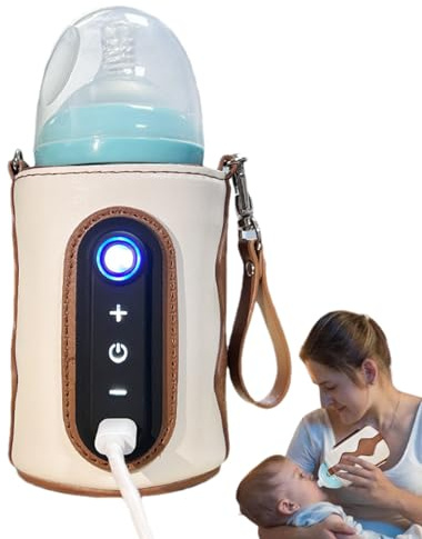 Muttermilch Flaschenwärmer - 26 Heizmodi Brustbehälter Wärmehülle - Flaschenwärmer Hülle - Für Babynahrung, Wasser Und Getränke Im Innen- Und Außenbereich, Auf Reisen Im