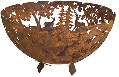 Laser Cut Woodland Fire Bowl (FF262)