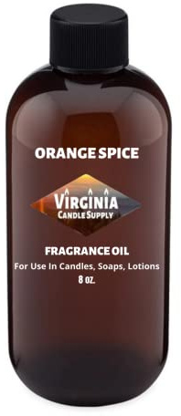 Orange Spice Fragrance Oil (8 oz Bottle) for Candle Making, Soap Making, Tart Making, Room Sprays, Lotions, Car Fresheners, Slime, Bath Bombs, Warmers