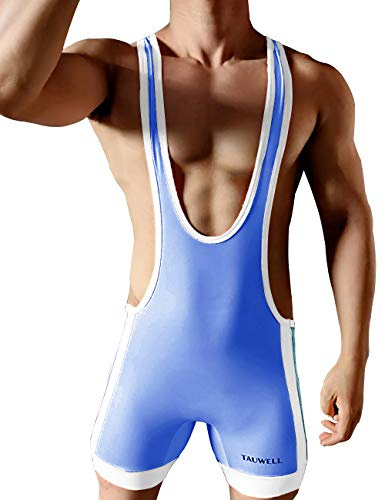 Gymskop Herren Wrestling Singuletts Athletic Supporters Slim Fit Sport Bodysuit Einteilige ärmellose Active Wrestling Trikot Gewichtheben Jumpsuits