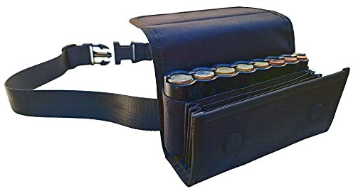 CLAIRE-FONCET Nuevo Modelo, el Rolls de Las Carteras de Camarero en Lona Impermeable, 4 Compartimentos Interiores Forrados, con Dispensador de 8 Monedas, Cierre de Imán, camareras