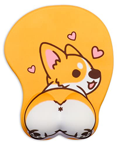 AOKSUNOVA Tapis de Souris 3D avec Coussin en Gel, Ergonomique, avec Repose-Poignet en Gel