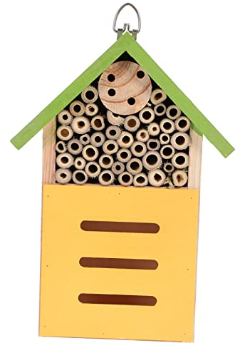 Yardwe Holzhaus Für Insekten Im Hüttenstil Ausgewähltes Holz Für Außenbereich Bienenhaus Und Hotel Für Nützlinge Fördert Ökologisches Gleichgewicht Im Garten