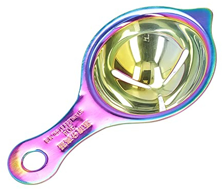 QANYEGN Séparateur D'ufs, Séparateur D'ufs En Acier Inoxydable, Séparateur De Blanc Et De Jaune D'uf, Gadgets De Cuisine, Outils De Cuisson Essentiels Pour Gteaux Et Meringue(Coloré)