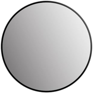 Talos Picasso Miroir noir Ø 40 cm – Cadre en aluminium de qualité supérieure – Miroir de salle de bain rond pour une ambiance élégante – Miroir mural élégant qui allie fonctionnalité et design moderne