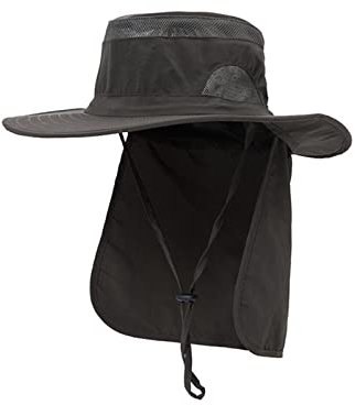 Anglerhut Camouflage Herren Damen Bergsteigen Angeln Camouflage Kapuze Seil Outdoor Shade Faltbarer Casual Bucket Hat Fischerhut Sommer Mädchen (Green, One Size)