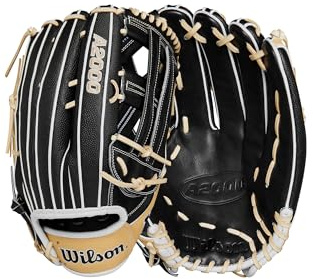 WILSON Unisex-Erwachsene A2000 SP14SS Slowpitch Softball-Handschuh Softbll, Schwarz/Blond/Weiß, 14.00