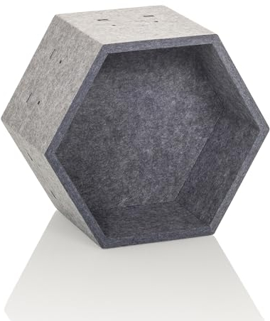 hjh OFFICE Absorbeur Acoustique FLEXMIUT Store S Élément de cloison en matériau Absorbant Le Son, Gris
