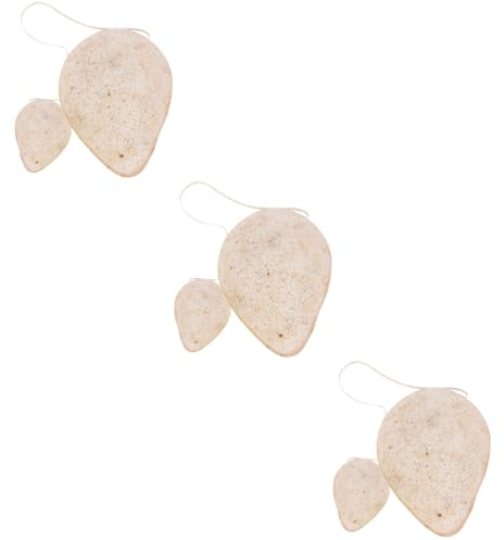 Healvian 6piezas Esponjas Limpiadoras Faciales Naturales De Nuez De Exfoliantes Portátiles Para Cuidado Facial Para Uso Diario y Viajes
