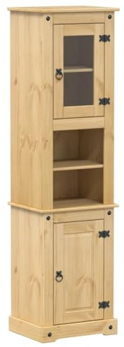 vidaXL Badschrank Corona 50x40x185 cm Massivholz Kiefer
