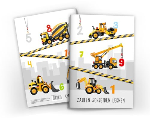 Junapack Zahlen schreiben Lernen: EIN Übungsheft mit Schwungübungen, Rätseln und zusätzlichen Übungen. Kinderbeschäftigung ab 4 J.