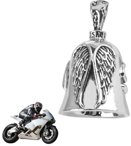 Hugfads Campanella Moto Guardian Bell in Acciaio Inossidabile, Portafortuna e Protezione per Veicoli a Due Ruote, Accessorio Unico per Viaggi Sicuri