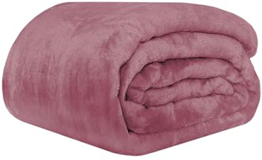 Acomoda Textil – Manta de Terciopelo Extra Suave, Cálida y Cómoda Ideal para Cama, Sofá Sillón y Viaje. Mantita Lisa de Coralina Ligera, Transpirable para Invierno. (Vino, 130x160 cm)