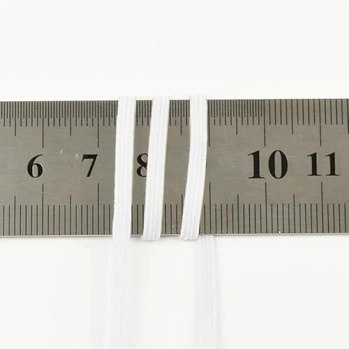 200 yardas 3,0 mm Bandas elásticas de costura de alta elasticidad Cinta elástica Spandex Banda de goma Adorno Accesorios de costura para prendas Adorno de encaje - - 3,0 mm