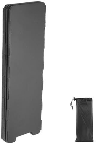 Camp Stove Windscreen, Foldable Camping Stove Insulation Screen, 10-Plate Fire Shield Wind Guard, Portable Grill Heat Reflector with Carrying Bag for Camping, Hiking, Picnic, Backpacking