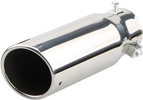 GwwEi6 Terminale Scarico Auto per Audi A3 A1 A4 Q5,Tubo Terminale Scarico Posteriore in Acciaio Inossidabile Marmitta Tubi finali Auto,B/Silver.