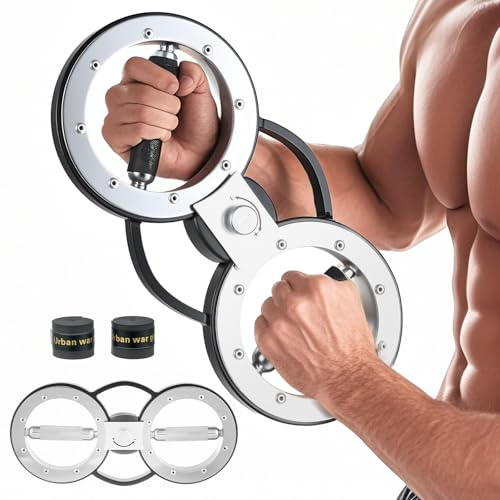 GYMAX Unterarmtrainer & Griffkraft Trainer, Handtrainer mit 360 Grad drehbarer Griff & einstellbarem Widerstand von 10 bis 30 Pfund, Unterarm Trainingsgerät für Zuhause Bizeps Rücken Schulter