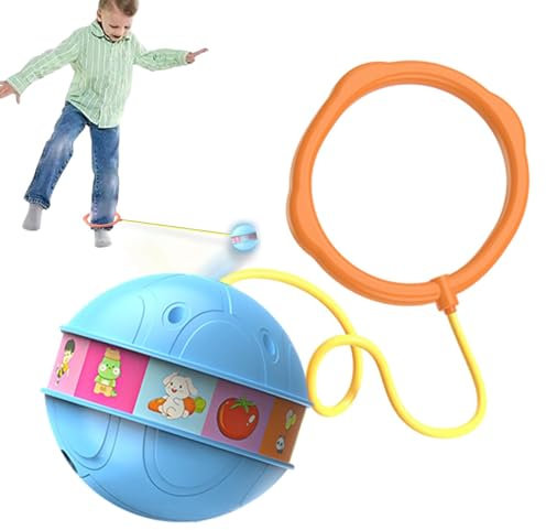 Knöchel-Sprungball, Sprungseil-Knöchel,Blinkender, batteriebetrieben-Bunter, leuchtender Sport-Schaukelball, für Kinder ab 3 Jahren im Innen- und Außenbereich